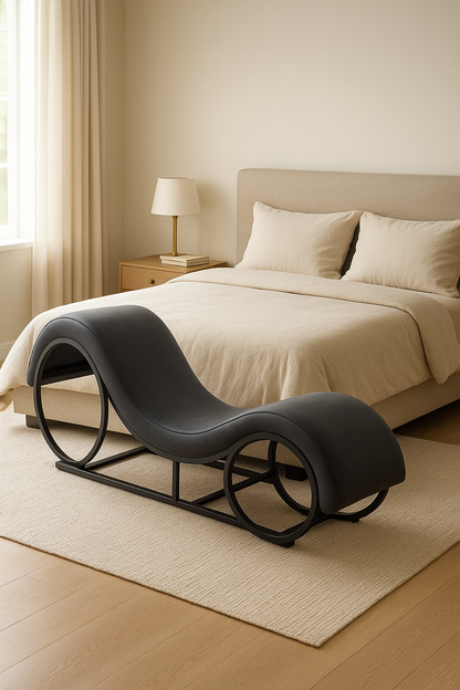 Ergonomic lounger Sensual Curve - Sex Sofa A176 (Black)