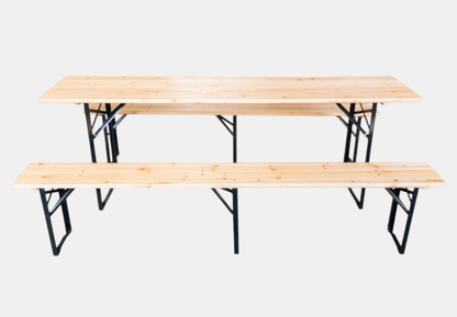 Gasilska miza z dvema klopema komplet – dimenzija 180 x 60 x 76 cm